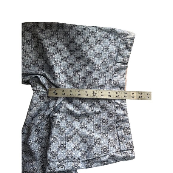Dockers Blue & Black Plaid Print Capri’s, Size 12 - Picture 5 of 7